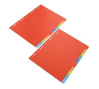 DOITOOL 2 ensembles Intercalaires pour Classeur Jeu Onglets Détachables Colorés Séparateurs Alphabétiques et Numérotés pour Organisation de Dossiers et Cahiers