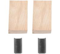 DOITOOL 2 Ensembles Jeu de Cales en Fer et Bois pour Manche d'Outil de Jardin Durable et Stable pour Fixer Tête d'Outil Accessoire Pratique pour Jardinage Extérieur