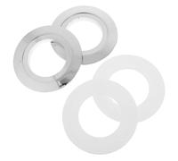 DOITOOL 2 Ensembles Kit de Plaques de Conversion Bouton Poussoir Double Chasse Eau pour Wc Adaptateur Rechange Durables et Faciles à Installer pour Réparation et Mise à Niveau Toilettes