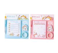 DOITOOL 2 Ensembles Kits de Notes Autocollantes Colorées pour Décoration de École et Maison Memo Pad Diy Pratique pour Rappels et Listes