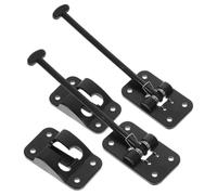 DOITOOL 2 Ensembles Loquet de Porte de Camping-plastique Noir, Installation Facile et Léger pour Fixation et Maintien de Porte de Caravane ou Remorque