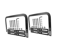 DOITOOL 2 Ensembles Lot Barres Métalliques Antidérapantes pour Matelas Support Fixateur de Sommier Stabilisateur sans Outils Compatible Cadres de Lit