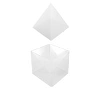 DOITOOL 2 Ensembles Moule Silicone Pyramide Diy Durable et Moule à Décorations Artisanales Facile à Démouler pour Ornements Uniques Compact et Lavable pour Décoration Maison