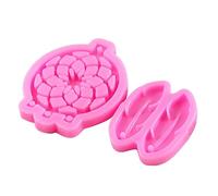 DOITOOL 2 Ensembles Moules Silicone pour Boucles Oreilles Diy de Moulages Créatifs Époxy pour Pendentifs et Artisanat Matériaux pour Fabrication de Bijoux