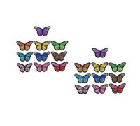 DOITOOL 2 Ensembles Patch Brodé Diy Embroiderie Pour Vêtements Décoration Colorée Et Appliquée Pour Recouvrir Taches Et Personnaliser Vos Accessoires 40 Pièces * 2