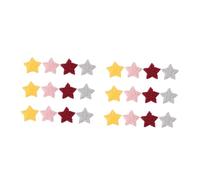 DOITOOL 2 Ensembles Patch Étoile Fuzzy Pour Accessoires De Cheveux Et Bricolage Autocollants Décoratifs Pour Vêtements Et Artisanat Couleur Aléatoire 40 Pièces * 2
