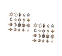 DOITOOL 2 ensembles Pendentifs Interstellaires Rétro Pour Filles Bijoux Vintage Accessoires De Bijoux DIY Pendentifs En Alliage Accessoires De En Alliage 40 pièces * 2