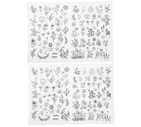 DOITOOL 2 Feuilles Stabilisateur Soluble pour Broderie Auto Adhésif pour Diy Imprimable Décoratif Adaptable Aux Projets de Couture Manuelle