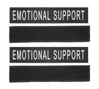 DOITOOL 2 Paires Patchs Réfléchissants pour Harnais de Chien Autocollants Adhésifs PU Durables et Respirants Faciles à Poser Compatibles Plupart des Gilets de Sécurité pour Animaux