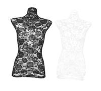 DOITOOL 2 Pcs Housses de Mannequins D'exposition Féminins en Dentelle, Design Simple et Délicat, Confortable Toucher, pour Accessoires de Photographie