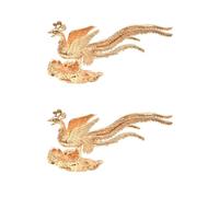 DOITOOL 2 Pièces Accessoires de Coiffure Laiton Décor Vintage Forme de avec Base Plate pour Diy Fournitures de Bijoux et Épingles à Cheveux Doré