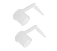 DOITOOL 2 Pièces Accessoires pour Vaporisateur Facial Blanc en Caoutchouc, Bouchon Étanche pour Spa à Domicile et Salon, Compatible Appareil Vapeur Visage, Entretien Rapide