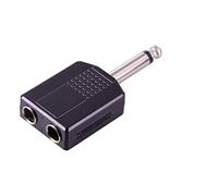 DOITOOL 2 Pièces Adaptateur Audio Double Mono vers Femelle Convertisseur Jack Stéréo Pouce Répartiteur Y sans Perte de Qualité Lot