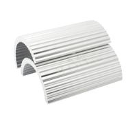 DOITOOL 2 Pièces Adaptateur de Guidon de Vélo 25, 4 à 31, 8mm en Alliage | Argenté, Réducteur de Potence pour Cintre Vtt, Pièce Stable à Haute Résistance