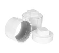 DOITOOL 2 Pièces Adaptateur de Nettoyage PVC avec Bouchon Capuchon de Canalisation Égout Robuste Kit pour Tuyaux Évacuation Intérieure et Réparation Égouts