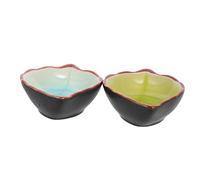 DOITOOL 2 Pièces Assiette Céramique pour Encre et Support Pinceau Calligraphie Pratique et Décorative pour Bureau et Atelier et Portable Culture Chinoise