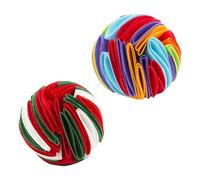 DOITOOL 2 pièces Balles de Reniflement pour Chiens Jouets Interactifs Alimentation Lente Stimulent Odorat et Réduisent Le Stress des Animaux Blanc Rouge Vert
