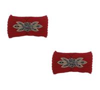 DOITOOL 2 Pièces Bandeaux De Mode Mouchoirs à Cheveux Pour Femmes Bandeau Écharpe Bijoux De Cheveux Pour Femmes Bandeau De Cristal Aux Femmes Des Boucles D'oreilles Automne Et Hiver
