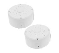 DOITOOL 2 pièces Boîte de Jonction Étanche pour Caméra de Surveillance Support Extérieur avec Gestion de Câbles Montage Angle Protection Intempéries pour Caméras Bullet et Hémisphère