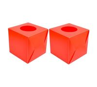 DOITOOL 2 pièces Boîte de Loterie Rouge Multifonction pour Tirage Au Sort Boîte à Dons et Rangement Pratique pour Boules et Tickets pour Fêtes et Réunions