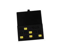 DOITOOL 2 pièces Boîte de Rangement Rigide pour Cartes Sim Nano Emplacements Alliage avec Aiguille Étui Mémoire Étanche et Compact pour Micro et Sdhc Noir