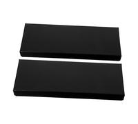DOITOOL 2 Pièces Boîte Rectangulaire pour Cravates, Carton Noir avec | Emballage Présent Réutilisable, Ouverture Stable et Fermeture Douce, pour Voyage et Présentation Soignée