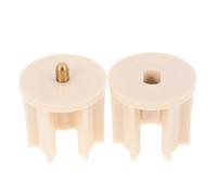 DOITOOL 2 Pièces Bouchons d'embrayage pour Stores Enrouleurs, en PP Beige | Pièces de Montage pour Pare-soleil, Remplacement Simple, Usage Intérieur et Extérieur, Format