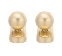 DOITOOL 2 Pièces Bouton de Meuble avec Plaque Arrière Poignée de Tiroir de Meuble Rétro Entraxe 32mm Alliage de Zinc Or Finition Résistante aux Rayures Éclat Solide pour Armoire Chambre