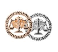 DOITOOL 2 Pièces Broche à Revers en Alliage Vintage Forme Échelle de Justice pour Hommes Avocats, pour Événements de Reconnaissance et Tenue Formelle Élégante