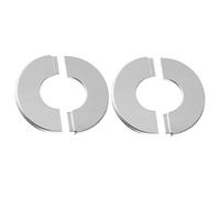 DOITOOL 2 pièces Cache-tuyau Mural Escutcheon Plate Acier Inoxydable Lot de Plaques de Recouvrement Plomberie Split Flange pour Salle de Bain et Chauffage