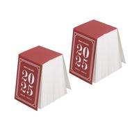 DOITOOL 2 pièces Calendrier de Bureau Vintage Mini Format à Détacher Agenda Quotidien Effeuillable Organiseur de Bureau Compact pour Maison et Travail