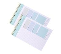 DOITOOL 2 pièces Carnet de Notes Semainier Bloc-notes Planificateur Hebdomadaire Léger Facile à Décoller pour Organisation Quotidienne et Gestion des Tâches