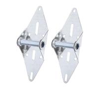 DOITOOL 2 Pièces Charnières Porte de Garage Haute Résistance Accessoires Robustes pour Porte Lourde Fixation Inférieure et Supérieure de Rechange pour Usage Résidentiel et Commercial
