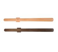 DOITOOL 2 Pièces Chausse-pied Magnétique Mural en Bois, Long Manche 55cm | Bois de Hêtre Poli, Base Antidérapante Stable, Protège les Chaussures, pour Entrées et Couloirs, Noir