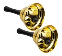 DOITOOL 2 pièces Clochettes à Main Dorées Ring For Drink pour Bar et Table à Manger Lot de Design Ergonomique Usage pour Fête Entre Célibataires et Restaurant