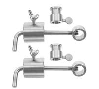 DOITOOL 2 pièces Contrepoids Rôtissoire INOX pour Barbecue Bloc Équilibrage Ajustable Accessoire Stable pour Tige et Broche Rotative