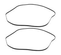 DOITOOL 2 Pièces Courroie de Platine Vinyle Noire Ceinture Plate Caoutchouc Élastique pour Remplacement Tourne-Disque Phonographe Accessoire de Lecteur Vinyles