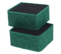 DOITOOL 2 Pièces Cube Filtre D'aquarium Réutilisable en Charbon Actif Vert | Installation Simple, Design Épuré, pour Aquarium et Bac, Confortable, Accessoire Compact