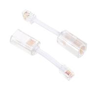 DOITOOL 2 pièces Démêleur Rotatif pour Cordon Téléphonique Adaptateur Anti-enroulement Compatible Prolongateur pour Combiné Fixe