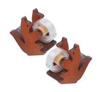 DOITOOL 2 Pièces Distributeur de Ruban Écureuil de Dévidoir Adorable et Pratique pour Maison Outil de Découpe de Ruban Adhésif Lourd