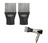 DOITOOL 2 Pièces Embout Peigne Sèche-Cheveux 5cm - Buse Lissante Cheveux | Embouts peigne pour sèche-cheveux 5cm, buse concentrateur lissante et démêlante idéale pour cheveux bouclés et crépus