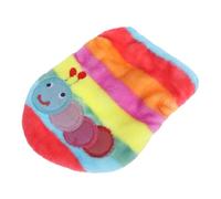 DOITOOL 2 Pièces Gilet Chaud Flanelle pour Chien Petit Format XS Costume Hiver Brodé Motif Chenille Colorée Vêtements pour Chiot et Chat Facile à Enfiler et Confortable