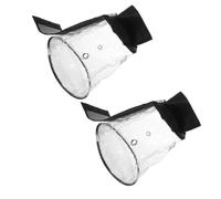 DOITOOL 2 Pièces Housse Anti-pluie pour Projecteur de Scène, Cape de Pluie Transparente, Pvc et Toile Oxford, Protection Complète, pour Éclairage de Scène Led, Concerts et Urgences
