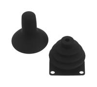DOITOOL 2 Pièces Housse en Silicone Noire Protection Facile à Utiliser pour Joystick de Fauteuil Roulant et Scooter Mobilité pour Commandes et Panneaux de Contrôle