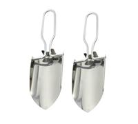 DOITOOL 2 pièces Kit de Plantation Pelle Pliante Acier Inoxydable pour Jardinage Extérieur Outil Léger et Compact pour Fleurs et Plantes