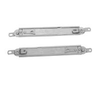 DOITOOL 2 Pièces Limiteur de Fenêtre Aluminium Support de Vent Réglable pour Fenêtres Coulissantes Projection Protection Sécurisée Gauche et Droite Ajustable pour Ventilation et Sécurité