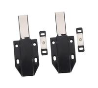 DOITOOL 2 pièces Loquet Magnétique Cabinet Noir Aimant Toucher Verrouillage Silencieux pour Meubles Cuisine Placard