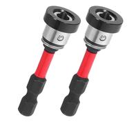 DOITOOL 2 Pièces Lot de Embouts Magnétisés pour Tournevis à Cloisons Sèches Adaptateur Réglable avec Maintien Outil de Vissage pour Visserie avec Douille pour Perceuse Électrique