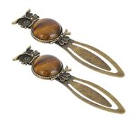 DOITOOL 2 pièces Marque-pages Chouette Alliage de Zinc Vintage Décoratif Léger Accessoires pour Étudiants et Amateurs de Lecture Cadeau Élégant pour Bibliothèque et Bureau