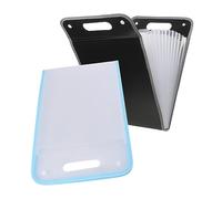 DOITOOL 2 Pièces Organisateur Documents Grand Format Sac Rangement Voyage Trieur Accordéon Portable pour Dossiers Fichiers Bureau et Étudiant Capacité avec Compartiments PP Noir et Blanc